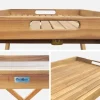 Wooden garden trolley