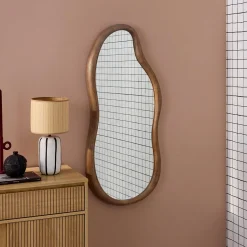 Wooden mirror
