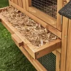 Wooden rabbit hutch