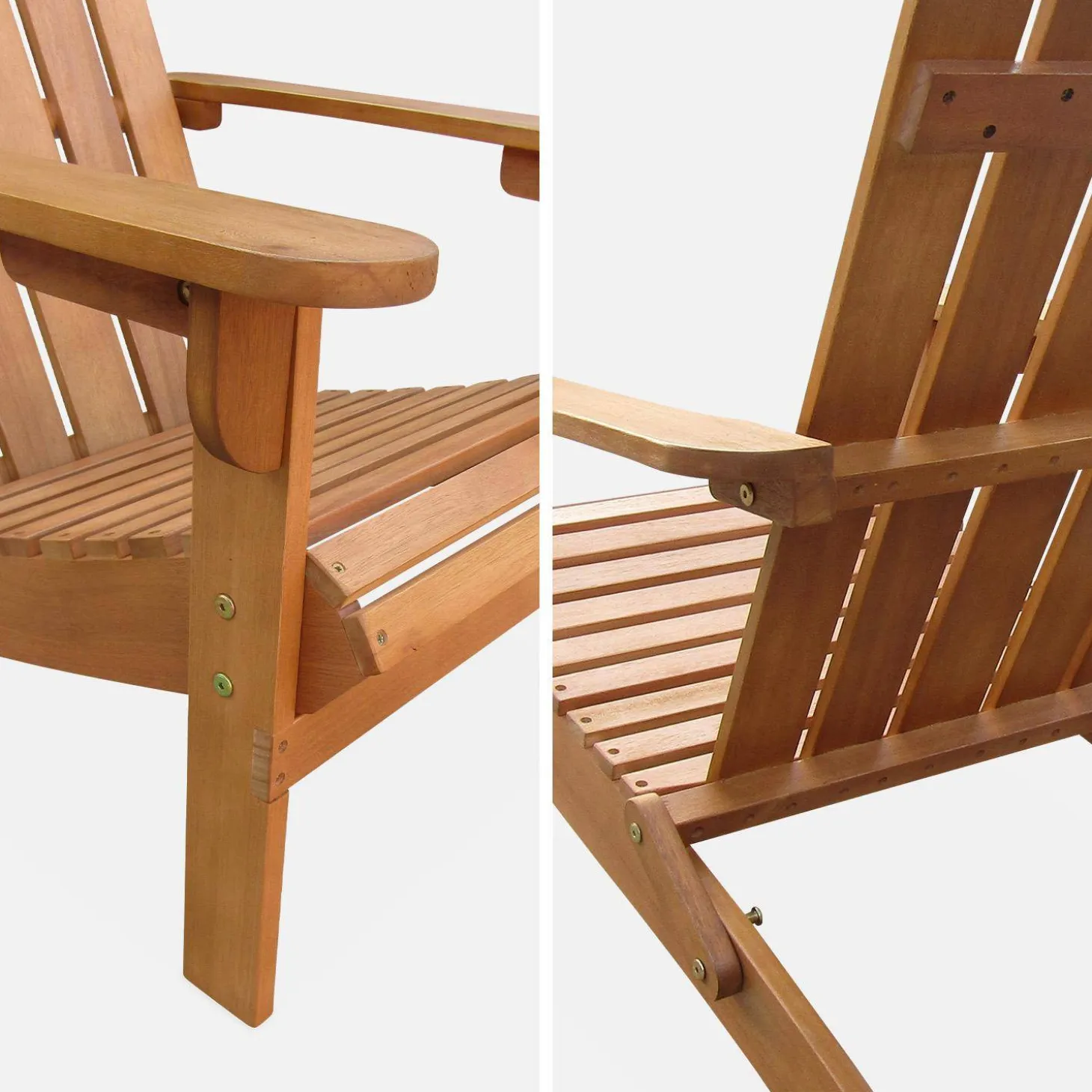 Wooden retro garden deck chair