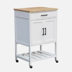 Wooden rubber kitchen serving tray