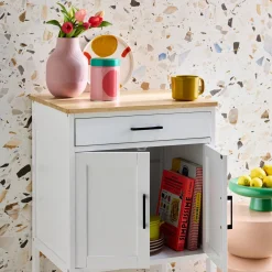 Wooden rubber kitchen serving tray