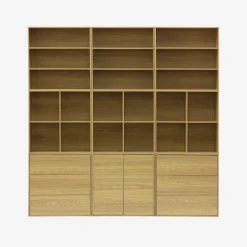 Wooden storage unit, 3 drawers