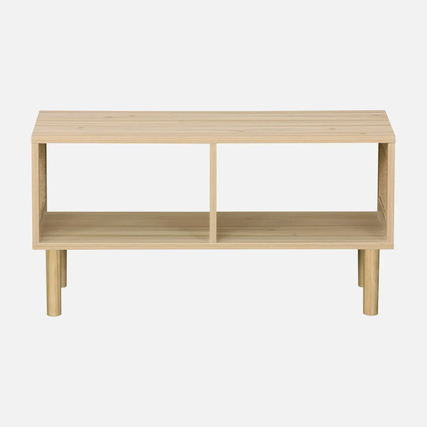 Woven rattan coffee table