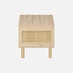 Woven rattan coffee table