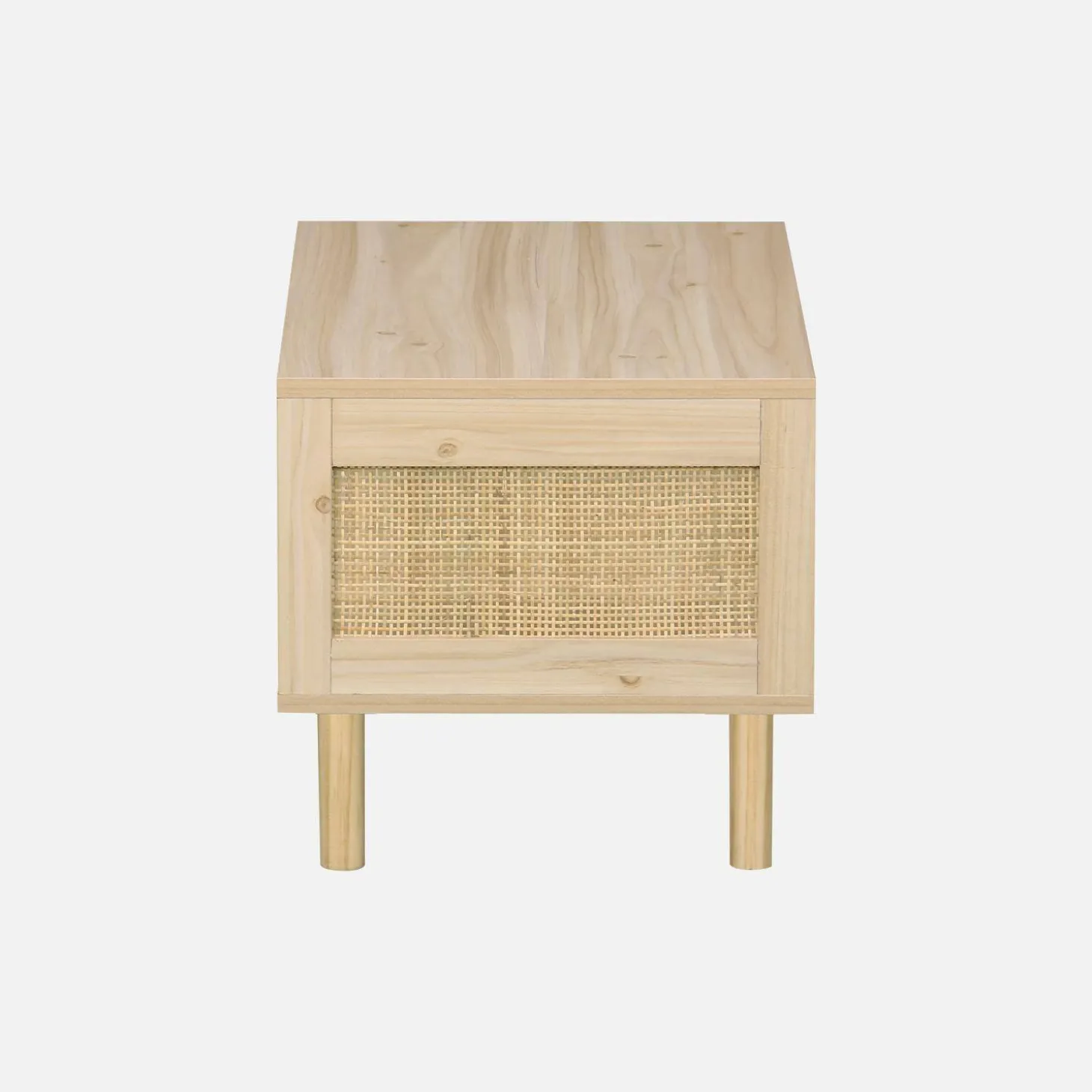 Woven rattan coffee table