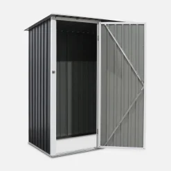 (4.6 x 3.1ft) 1.36m² metal garden storage shed