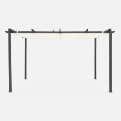 3x4m aluminium pergola with retractable roof