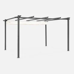3x4m aluminium pergola with retractable roof