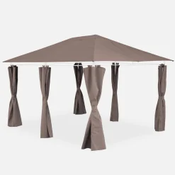 3x4m canopy roof and side curtain kit