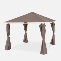 3x3m canopy roof and side curtain kit for Elusa