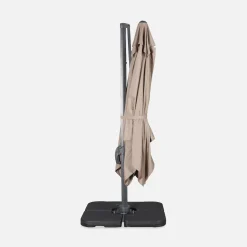 3x3m cantilever parasol + 50x50cm weighted slabs with protected cover included