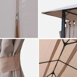 3x4m pergola replacement canopy roof cloth, Divio