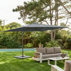 3x4m rectangular cantilever parasol