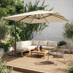 3x4m rectangular cantilever parasol