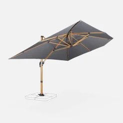 3x4m rectangular cantilever parasol
