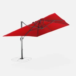3x4m rectangular cantilever parasol