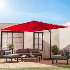 3x4m rectangular cantilever parasol