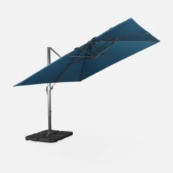 3x3m square cantilever parasol with cover included