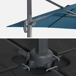 3x3m square cantilever parasol with cover included