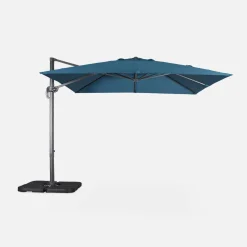 3x3m square cantilever parasol with cover included