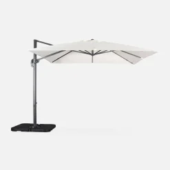 3x3m square cantilever parasol with cover included