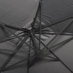 3x3m square cantilever parasol with cover included
