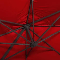 3x3m square cantilever parasol with cover included